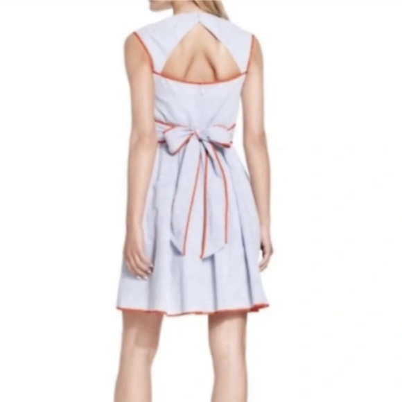 🚫SOLD🚫 Jessica Simpson 60s inspo seersucker sundress pin up stripe - Picture 3 of 6